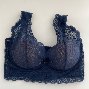 Navy bralette 34D